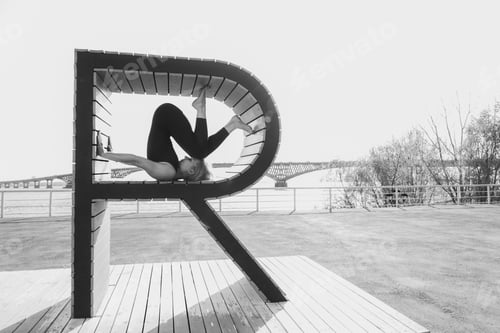 Preview: The Girl Is Engaged In Yoga In The Letter