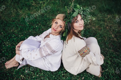 Preview: Young Pagan Slavic Girl Conduct Ceremony On Midsummer