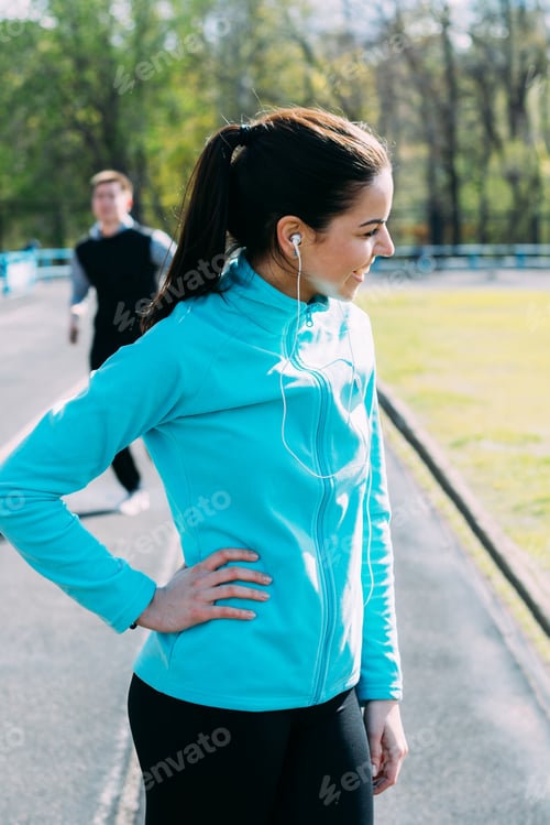 Preview: Girl Tuned To Sports And Listening To Music