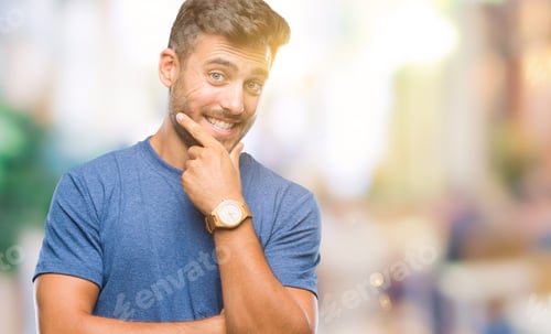 Preview: Young Handsome Man Over Isolated Background Looking Confident At The Camera With Smile With Crossed