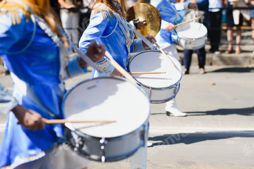 Preview: Street Promotion Of The Majorettes Of The Festival Spring.
