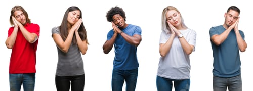 Preview: Composition Of African American, Hispanic And Caucasian Group Of People Over Isolated White
