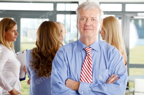 Preview: Executive Businessman Standing At Business Meeting.