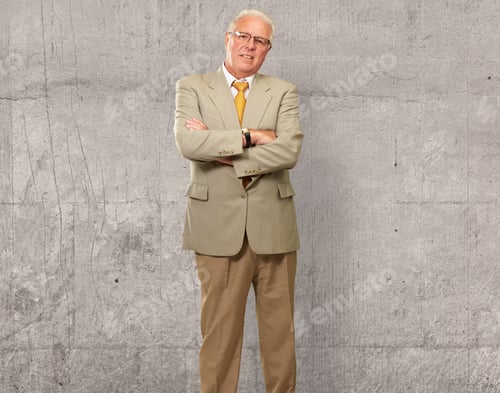 Preview: Portrait Of A Senior Man, Background