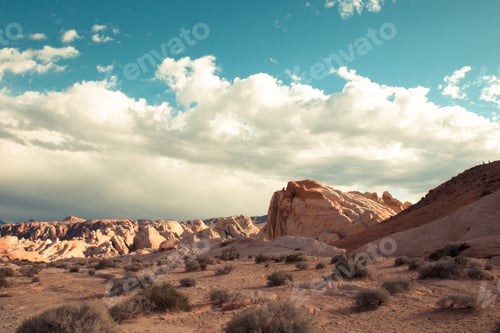 Preview: Beautiful Geological Rock Formations From Valley Of Fire State Park In Nevada.