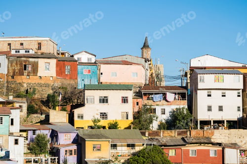 Preview: Valparaiso City Houses View From Way Up Hill. The Real Valparaiso.