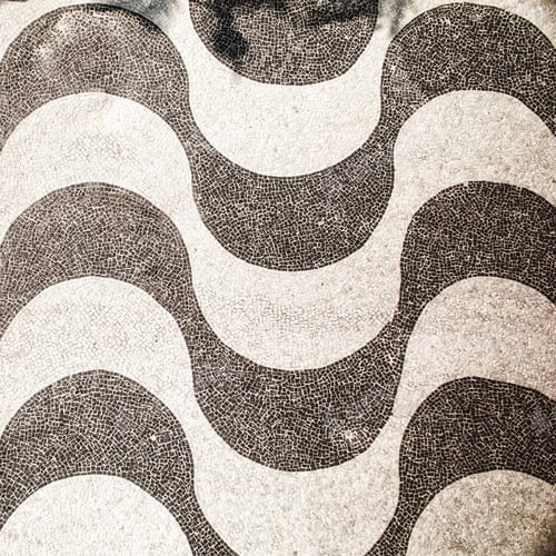 Preview: Copacabana Beach Mosaic Top View, Rio De Janeiro