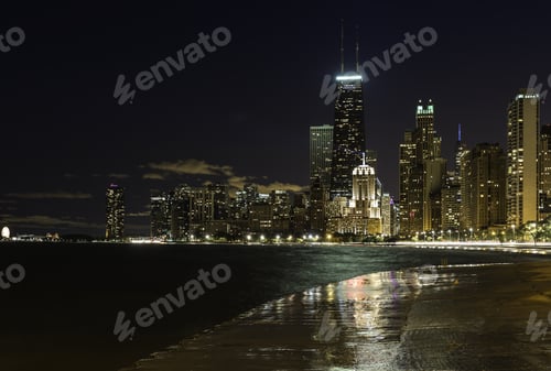 Preview: Downtown Chicago Magnificent Mile At Night
