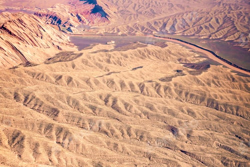 Preview: Aerial Photography Of Landform Over Arizona With Colorado River In View