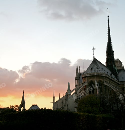 Preview: Notre-Dame Paris At Sunset