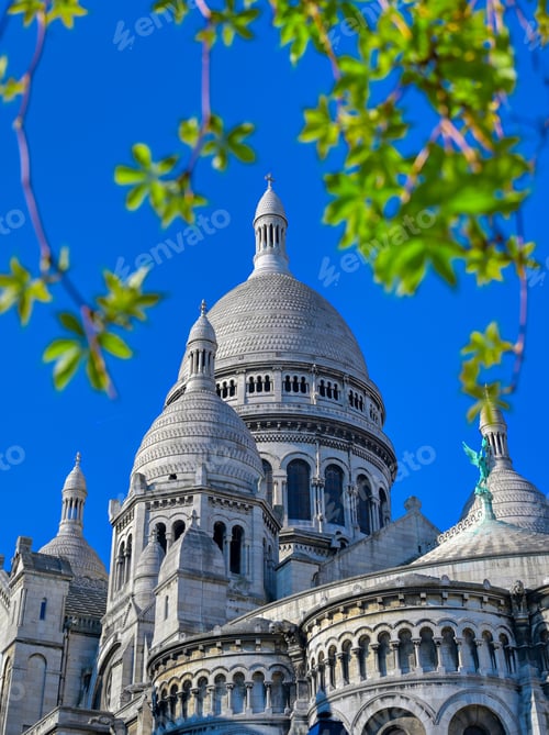 Preview: The Basilica Of The Sacred Heart Of Paris, Commonly Known As Sacré-Cœur Basilica, Located In The