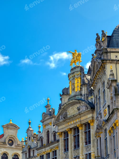 Preview: Buildings And Architecture In The Grand Place, Or Grote Markt, The Central Square Of Brussels