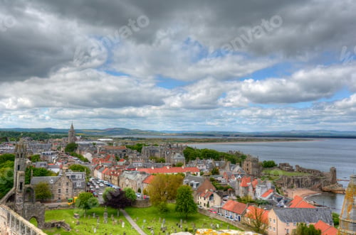 Preview: Aerial View Of St. Andrews, Scotland.
