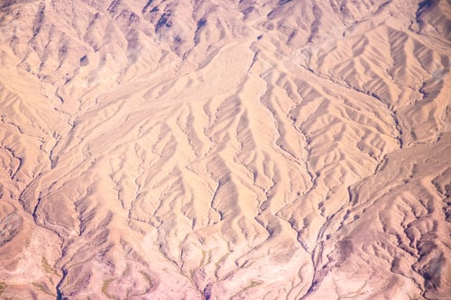 Preview: Aerial Photography Of Landforms Over Mojave Desert In Nevada