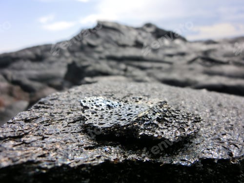 Preview: Rugged Black Lava Rock Formation Hawaii Volcano National Park