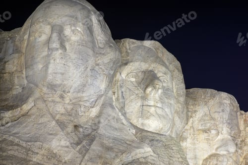 Preview: Mount Rushmore At Night With Washington, Jefferson, And Roosevelt Visible