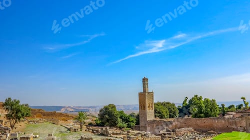 Preview: Remains Of Pillars In Archaeological Site Of The Roman City Known As Sala Colonia In Chellah