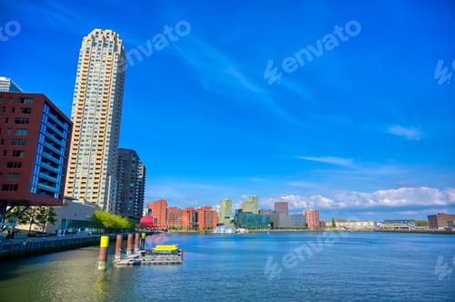 Preview: The Canals And Waterways In The City Of Rotterdam, The Netherlands.