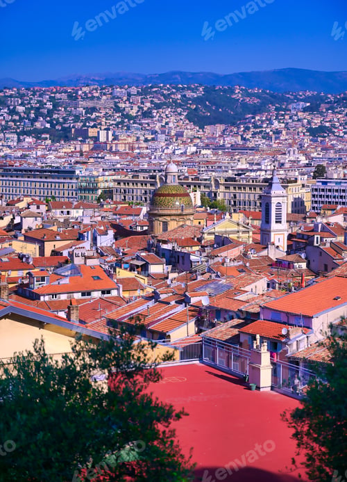 Preview: An Aerial View Of Nice, France Along The French Riviera.