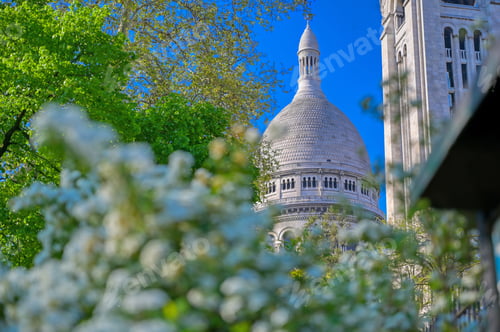 Preview: The Basilica Of The Sacred Heart Of Paris, Commonly Known As Sacré-Cœur Basilica, Located In The