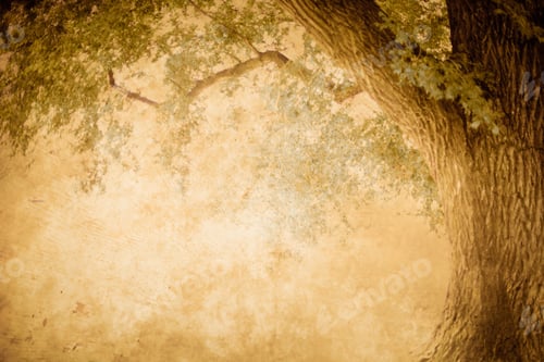 Preview: Vintage Style Image Of Tree With Retro Grunge Textured Effect
