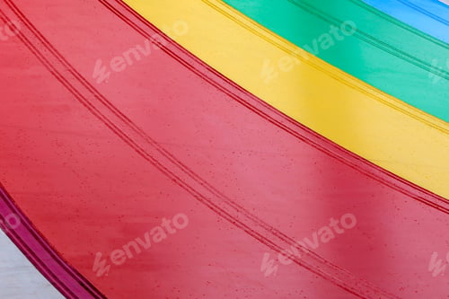 Preview: Dirty And Colorful Circus Tent Pattern On A Cloth Texture
