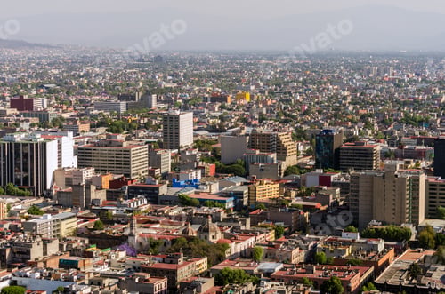 Preview: Wide Angle Cityscape Of Mexico City