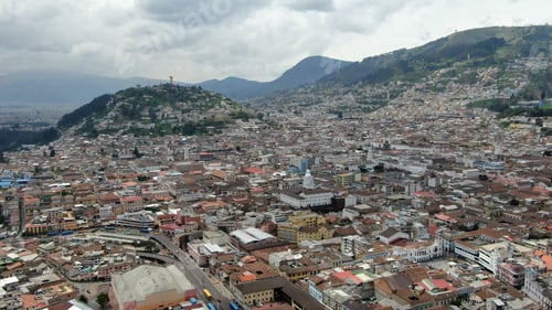 Preview: View Of The Historic Center Of Quito, Ecuador - Aerial View