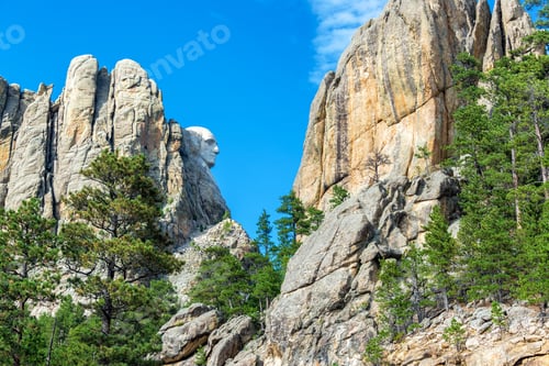 Preview: Profile Of George Washington At Mount Rushmore