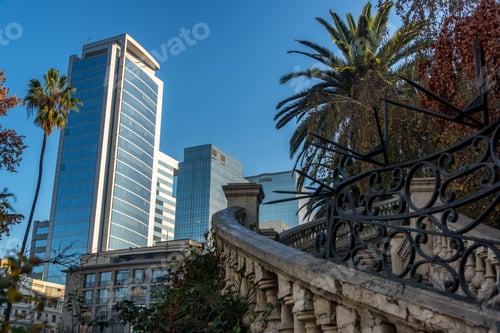 Preview: Skyscrapers In Santiago, Chile As Seen From Santa Lucia Hill