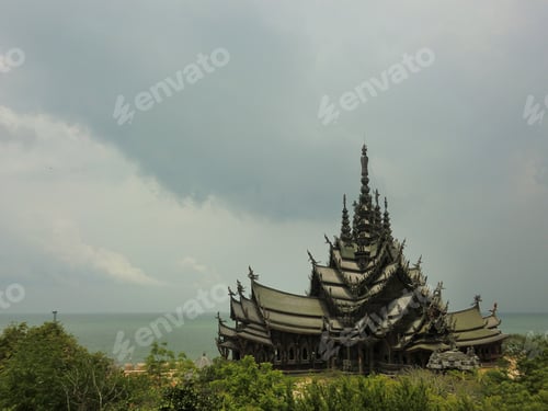 Preview: Beautiful Ornate Buddhist Temple In Thailand