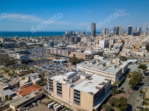 Preview: Aerial View Of South Tel Aviv Neighborhoods Cityspace