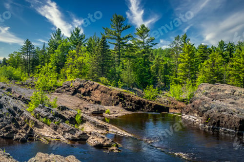 Preview: The St. Louis River Along The Rushing Rapids Parkway In Jay Cooke State Park, Minnesota.