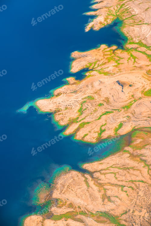 Preview: Aerial Photography Over Nevada With Landforms And Lake Mead