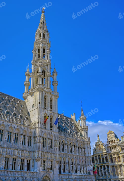 Preview: The Town Hall Of The City Of Brussels Is A Gothic Building From The Middle Ages. It Is Located On