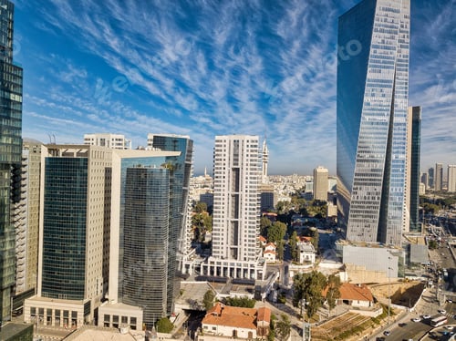 Preview: Sky Line Of Tel Aviv Towers And Aerial Israel