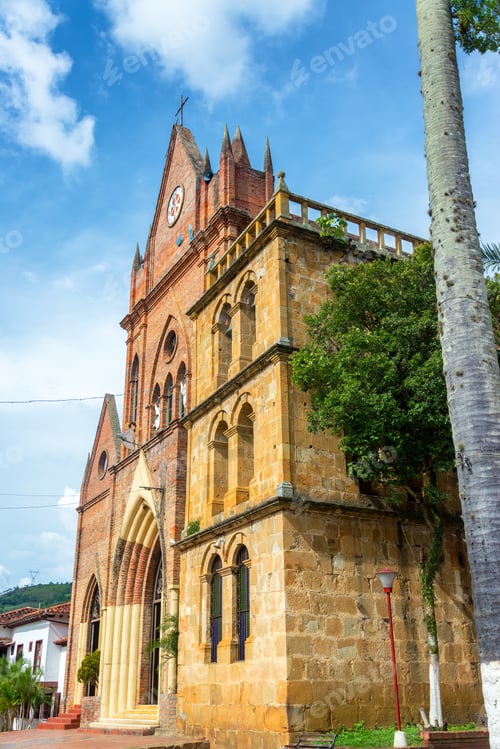Preview: Church In The Small Town Of Valle De San Jose In Santander, Colombia