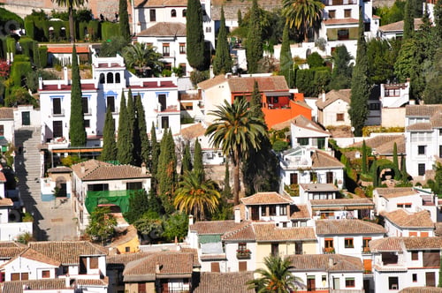 Preview: View Of A Residential Area In The City Of Granada, Spain