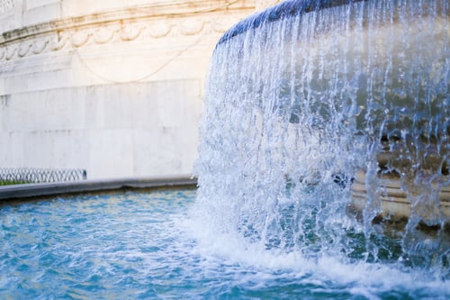 Preview: Closeup Photo Of Trevi Fountain. Concept Of Water And Urban Places In Europe.
