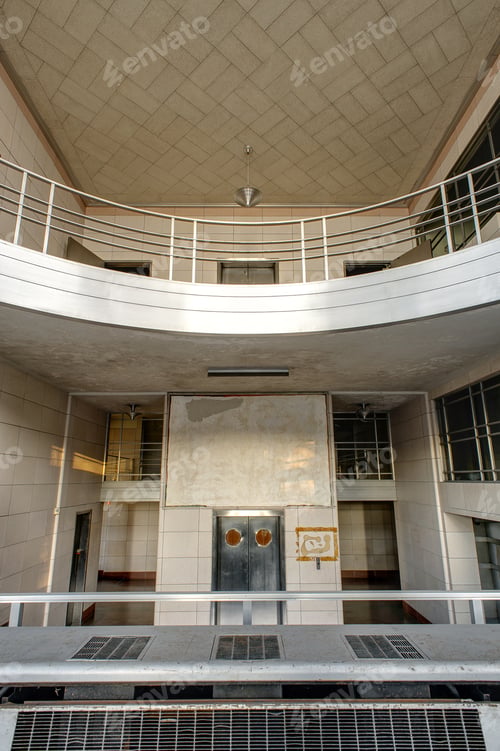 Preview: A Stunning Stainless Steel Lobby, With Art Moderne And Deco Styling, Terrazzo Floors And Terra