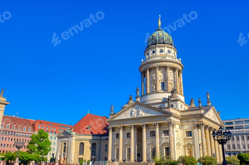 Preview: The Churches Located In Gendarmenmarkt Square In Berlin, Germany.