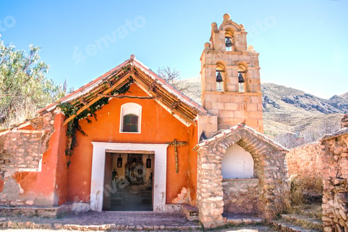 Preview: Small Colonial Chapel Outside Of Potosi In Rural Bolivia