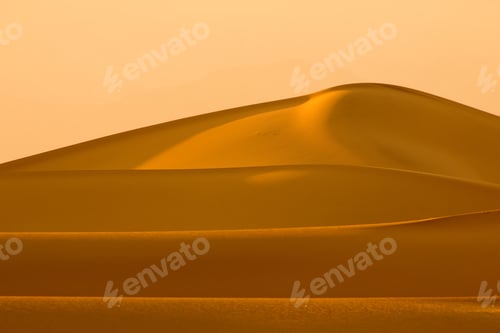 Preview: Mesquite Sand Dunes In Death Valley California Forming Silky Abstract