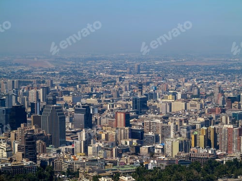 Preview: View Of Santiago, Capital Of Chile, In South America