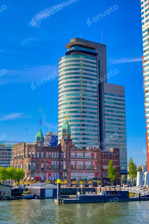 Preview: The Canals And Waterways In The City Of Rotterdam, The Netherlands.