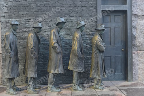 Preview: Franklin Roosevelt Memorial In Washington Dc, United States