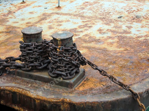 Preview: Rusty Old Metal Ship Chain Ties