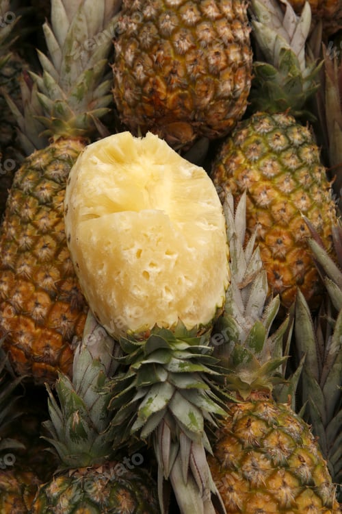 Preview: Pine Apple Fruit For Sale At Super Market