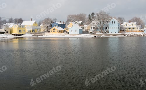 Preview: Portsmouth'S Charming South End After A Winter Storm, Portsmouth, New Hampshire, Usa