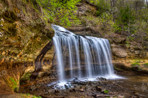 Preview: Cascade Falls In The Spring In Osceola, Wisconsin, United States.